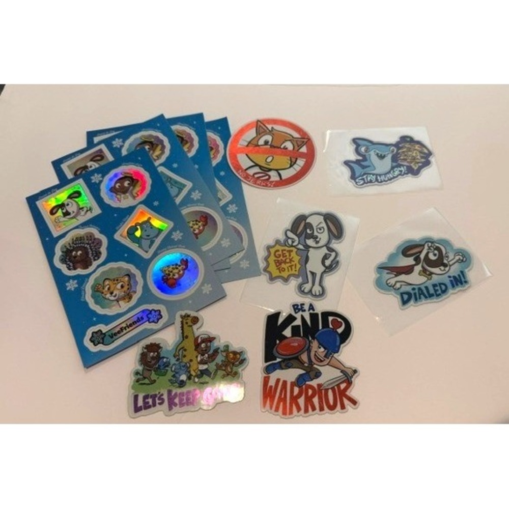 VeeFriends 10 PC Sticker Lot Holographic Glitter Decals Gary Vaynerchuk